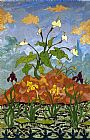 Paul Ranson Arums and Purple and Yellow Irises painting